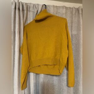 Mustard yellow cropped sweater size S